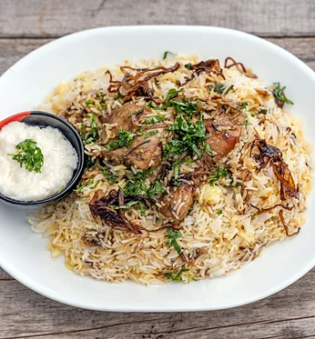 Malabar Dum Biryani with raita